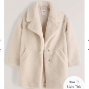 A&F teddy coat